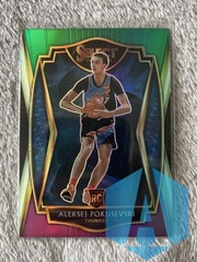 2020-21 Panini Select #176 Aleksej Pokusevski Green Purple Prizm RC Premier Level